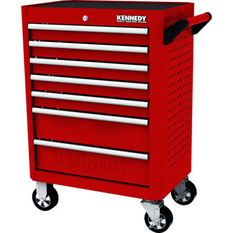 Kennedy RED28inch 7 DRAWER ROLLER CABINET