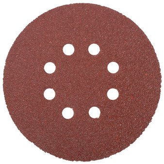 SANDING DISC 150MM 40 GRIT WITH HOLES 10/PK HOOK AND LOOP