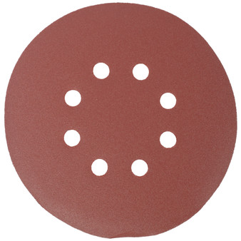 SANDING DISC 150MM 180 GRIT WITH HOLES 10/PK HOOK AND LOOP