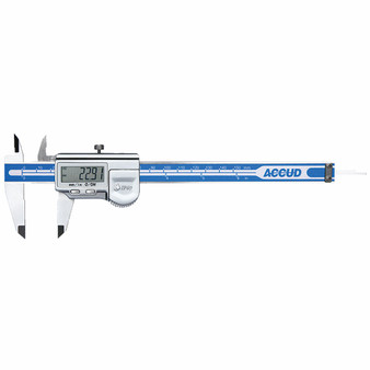 ACCUD COOLENT PROOF DIGITAL CALIPER WITH CALIBRATION CERT 0-300MM