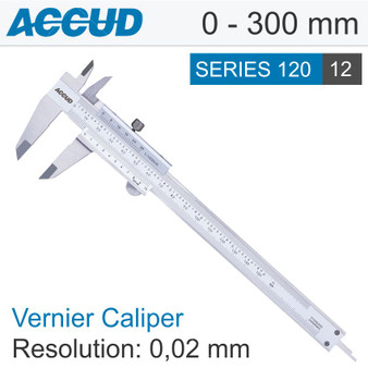 VERNIER CALIPER 300MM 0.03MM ACC. DIN862 0.02MM GRAD. S/STEEL VERNIER CALIPER 300MM 0.03MM ACC. DIN862 0.02MM GRAD. S/STEEL