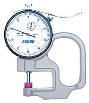 THICKNESS GAUGE 10MM 0.02MM ACC. CERAMIC ANVIL 0.01MM GRAD.