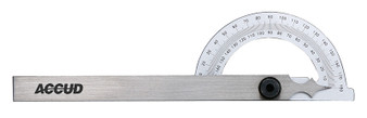 PROTRACTOR 80X120MM 180 DEG. 0.3 DEG ACC. 1 DEG. GRAD.