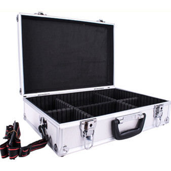 ALUMINIUM CASE 42.5 X 28.5 X 12 WITH 5 X DIVIDERS