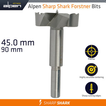 FORSTNER DRILL BIT SHARP SHARK 45MM