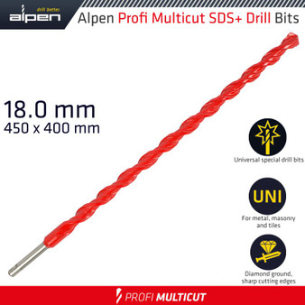 PROFI MULTICUT SDS+ SHANK PLW 18 x 450 PROFI MULTICUT SDS+ SHANK PLW 18 x 450