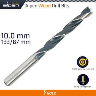 WOOD DRILL BIT 10 X 133MM