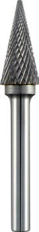 TC ROTARY BURR 6MM CONICAL POINTED NOSE FOR HARD METALS