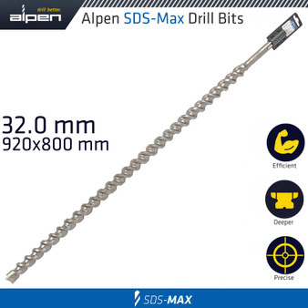 SDS MAX DRILL BIT 920X800 32MM