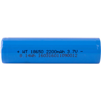 BATTERY 18650 LITHIUM 2200MAH RECHARGEALE CARDED 1PC