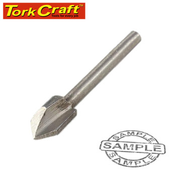 MINI ROUTER BIT 6.4MM V-GROOVE 3.2MM SHANK