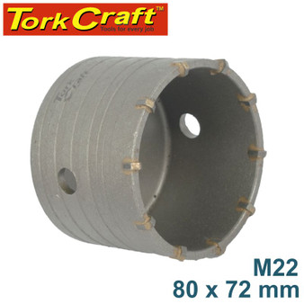 HOLLOW CORE BIT TCT 80 X 72MM M22