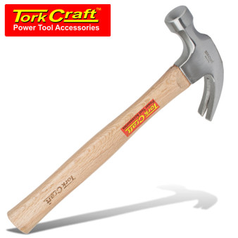 HAMMER CLAW 450G (16OZ) WOODEN HANDLE 280MM & FULL POL HEAD - Avex