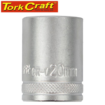 SOCKET 20MM X 27.8MM 1/2' DRIVE CRV 12 POINT