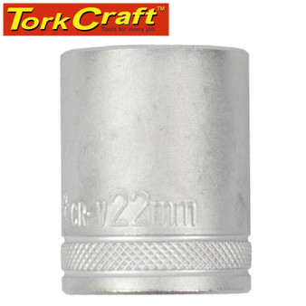 SOCKET 22MM X 29.8MM 1/2' DRIVE CRV 12 POINT