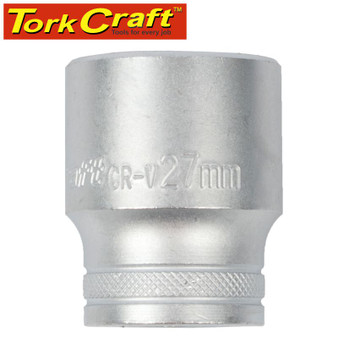 SOCKET 27MM X 35.8MM 1/2' DRIVE CRV 12 POINT