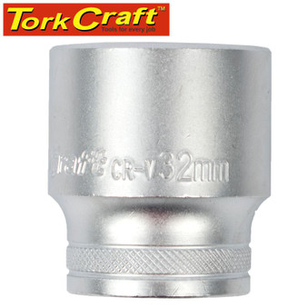 SOCKET 32MM X 41.8MM 1/2' DRIVE CRV 12 POINT