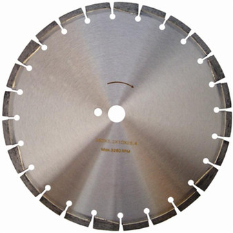 DIAMOND BLADE BRAZED 350 X 25.4MM FOR ASPHALT TAR