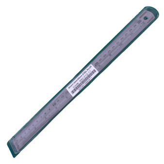 RULER 300MM S/STEEL 0.11MM ACC 0.5MM GRAD.