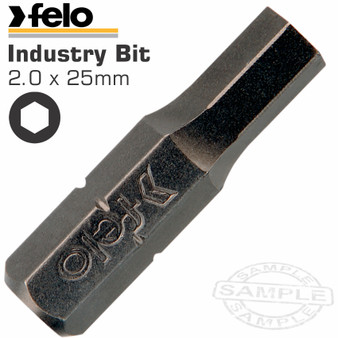 FELO ALLEN /HEX 2.0 X 25MM BULK INS.BIT