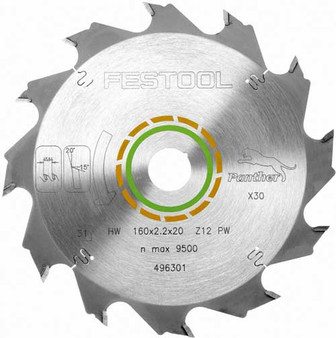 FESTOOL PANTHER SAW BLADE 160X2,2X20 PW12 496301