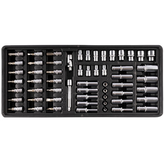 FIXMAN TRAY 57 PIECE 1/4' DRIVE SOCKETS AND ACCESSORIES