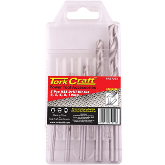 Tork Craft Drill Saw Set Hss Tin.Coated 3-4-5-6-8