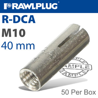 R-DCA WEDGE ANCHOR 10X40MM X50 PER BOX