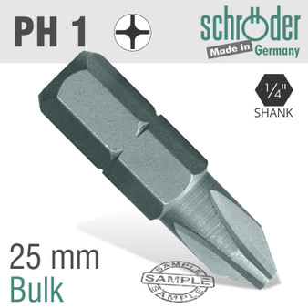 PHIL.NO.1X25MM CLASSIC BIT BULK