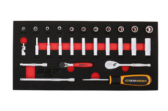 27 Piece Modular Set - SAE Sockets 1/4"Dr and Socketry