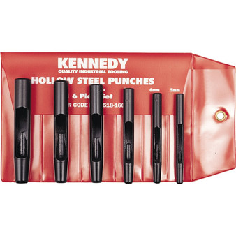 Kennedy HOLLOW PUNCH SET 512mm 6PCE