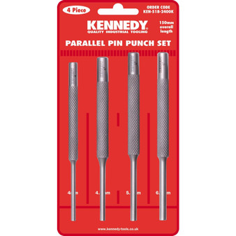 Kennedy PARALLEL PIN PUNCH LONG SERIES SET OF 4