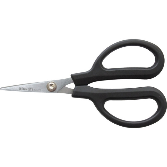 Kennedy FIBRE OPTIC SHEARS  SERRATED BLADE 160mm