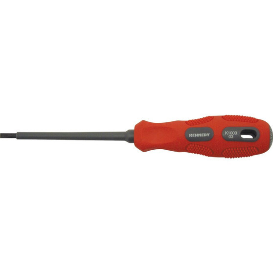 KennedyPro 4.0x100mm FLAT PARALLEL VDE DUAL GRIP SCREWDRIVER