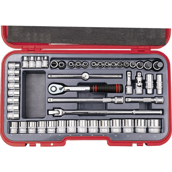 KennedyPro METRIC SOCKET SET 50PC 12inch SQ DR