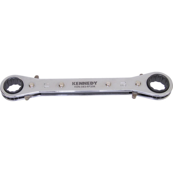 KennedyPro 17mmx19mm STRAIGHT RATCHET RING WRENCH