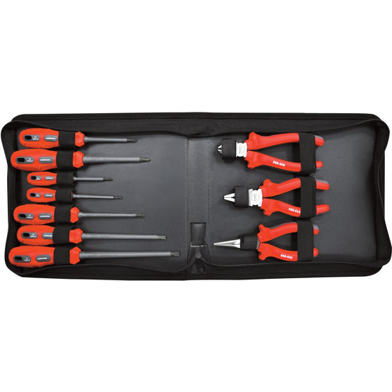 KennedyPro INSULATED SCREWDRIVER and PLIER SET 10PCE