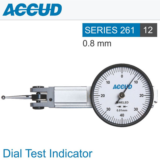 DIAL TEST INDICATOR 0.8MM 37.5MM BEZELD 0.013MM ACC. 0.01MM GRAD