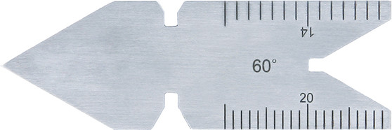 CENTER GAUGE METRIC 60DEG. 30&#039; ACC. 0.5MM & 1MM GRAD.