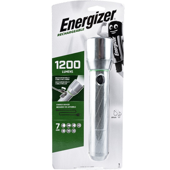 ENERGIZER USB RECH VISION HD METAL LIGHT 1000 LUM