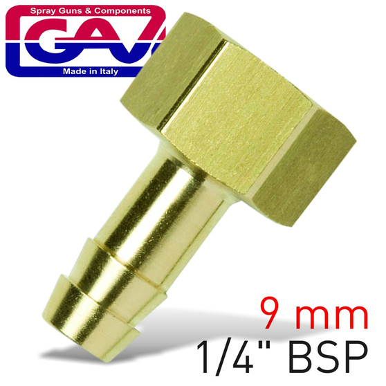 HOSE TAIL BRASS 1-4 FX8MM