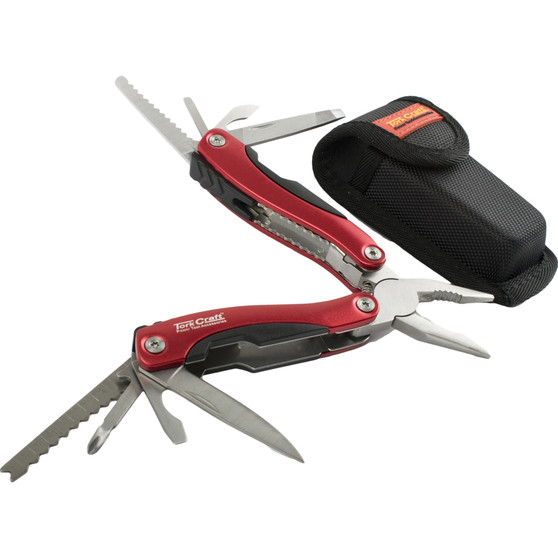 MULTITOOL RED WITH NYLON POUCH IN BLISTER