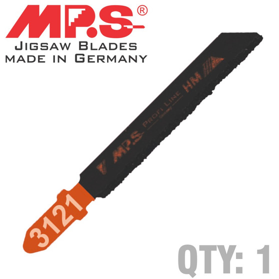 JIGSAW BLADE TUNGSTEN GRIT T-SHANK 75MM 1/PACK T150RIFF