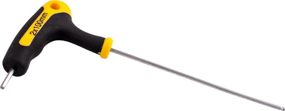 BALL POINT T HANDLE HEX ALLEN KEY 2.5MM X 100MM