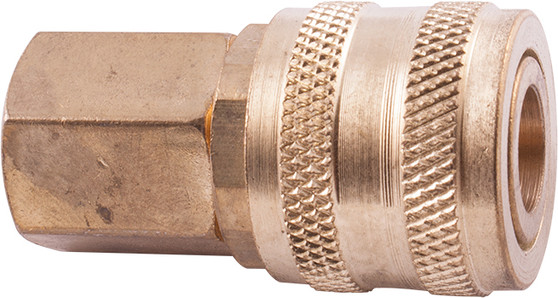 QUICK COUPLER ARO STYLE BRASS  N/PLATED 1/4' FEMALE