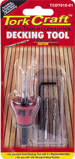 DECKING TOOL 10G STD HEAD PRE-DRILL & COUNTERSINK DECKING TOOL 10G STD HEAD PRE-DRILL & COUNTERSINK