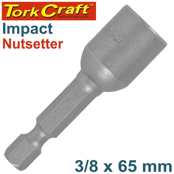 IMPACT NUTSETTER 3/8'X 65MM MAGNETIC CARDED