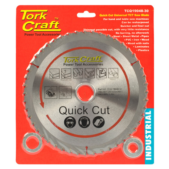 UNIVERSAL QUICK CUT TCT BLADE 190X48T 30-20-16