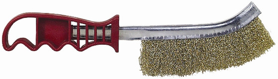 WIRE HAND BRUSH RUST RESISTANT BRASS COATED STEEL WIRE