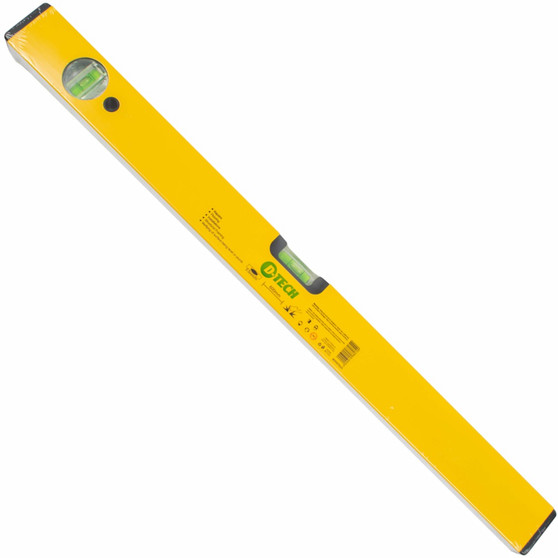 SPIRIT LEVEL BOX 600MM X 1.4MM 2 X VIAL 0.5MM ACCUR. ALUM.